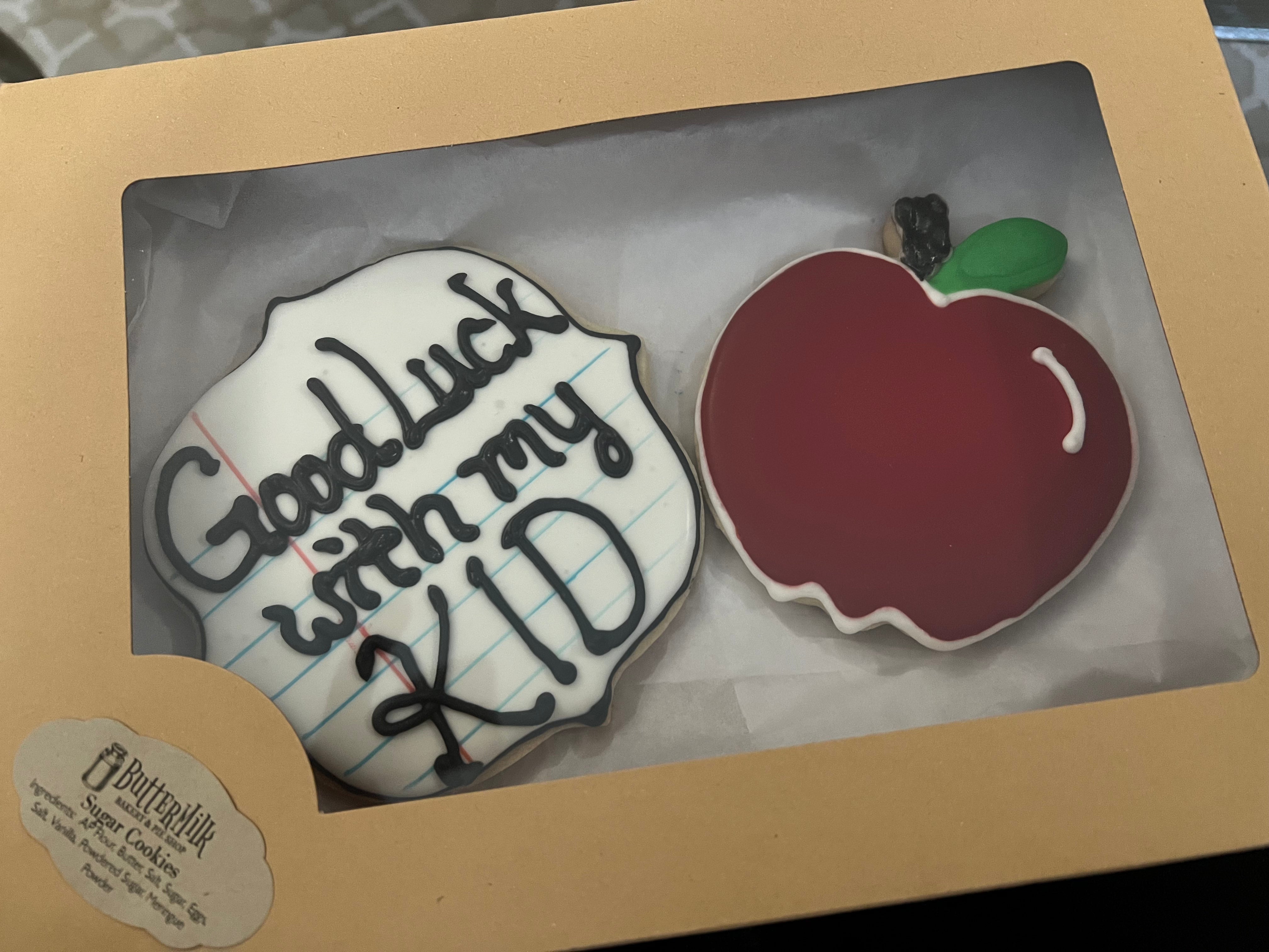 Back to School sugar cookies Buttermilk Bakery & Pie Shop