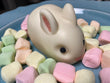 Easter white chocolate bunny