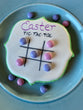 Easter tic-tac-toe cookie